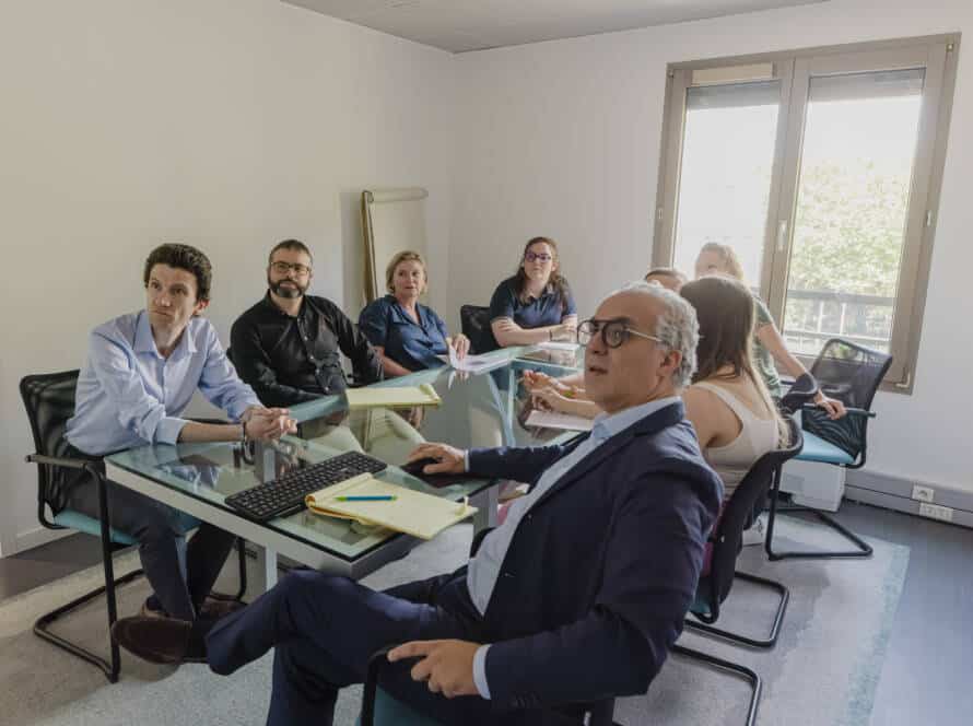 Équipe d’Exygène en réunion pour préparer l’année 2025, et le nouvan plan comptable